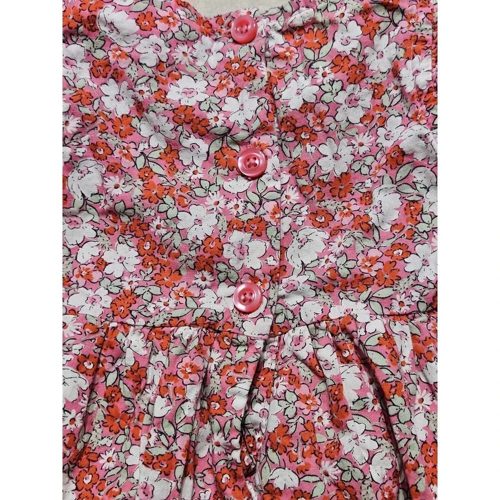 Penelope Mack Baby Girl‎ Floral Dress w/ Bloomers Pink Cotton 12M
